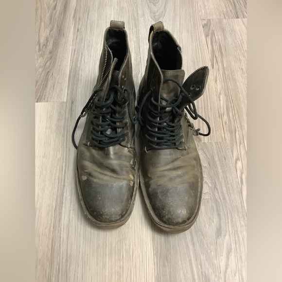 Distressed Leather Boots by John Varvatos - Picture 4 of 4